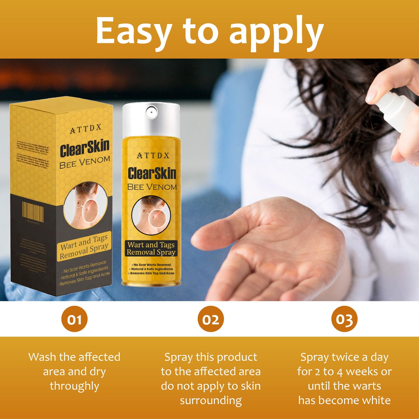 ClearSkin Bee Venom Wart and Tags Removal Spray 2