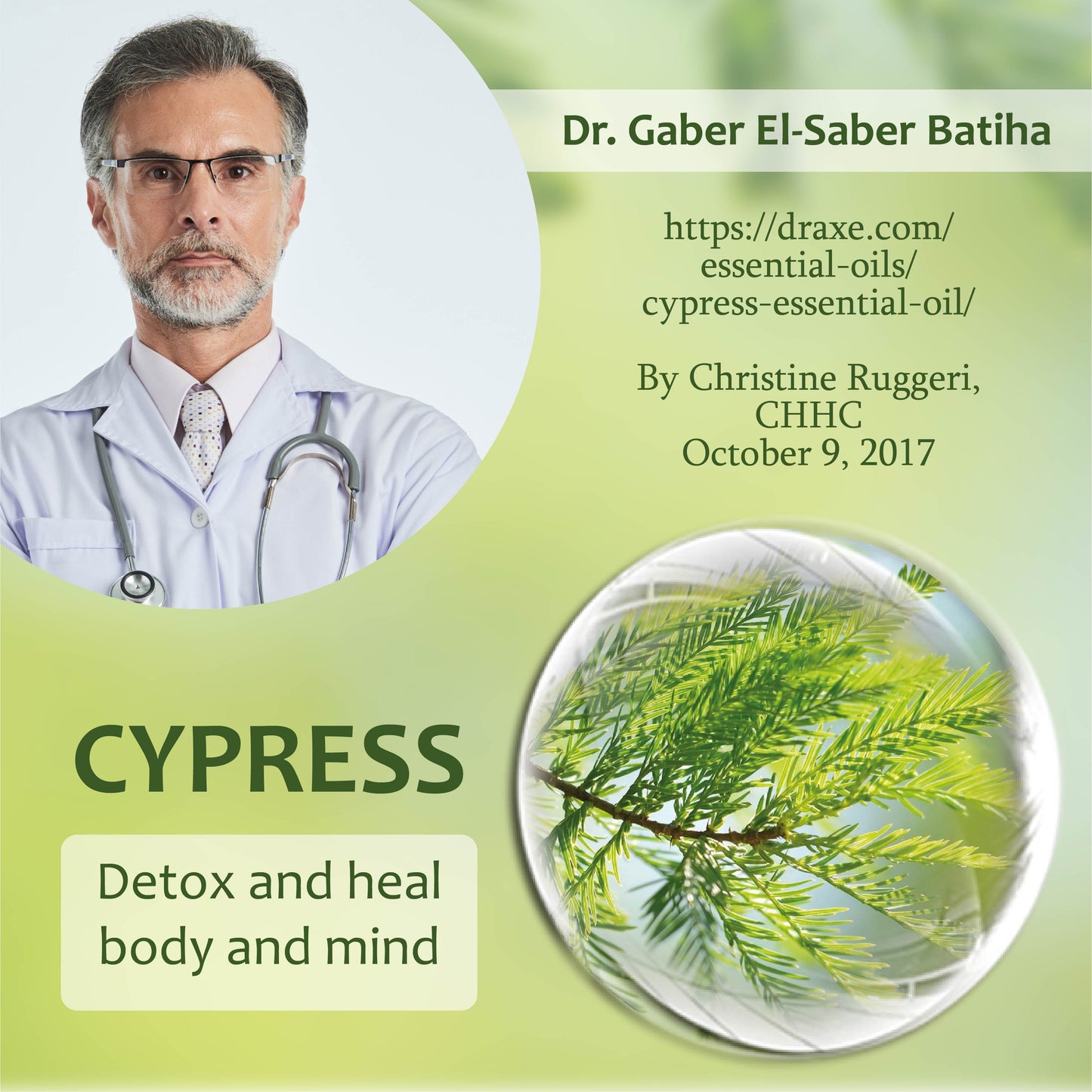 Cypress Lymphatic DrainSlim Essential Oil