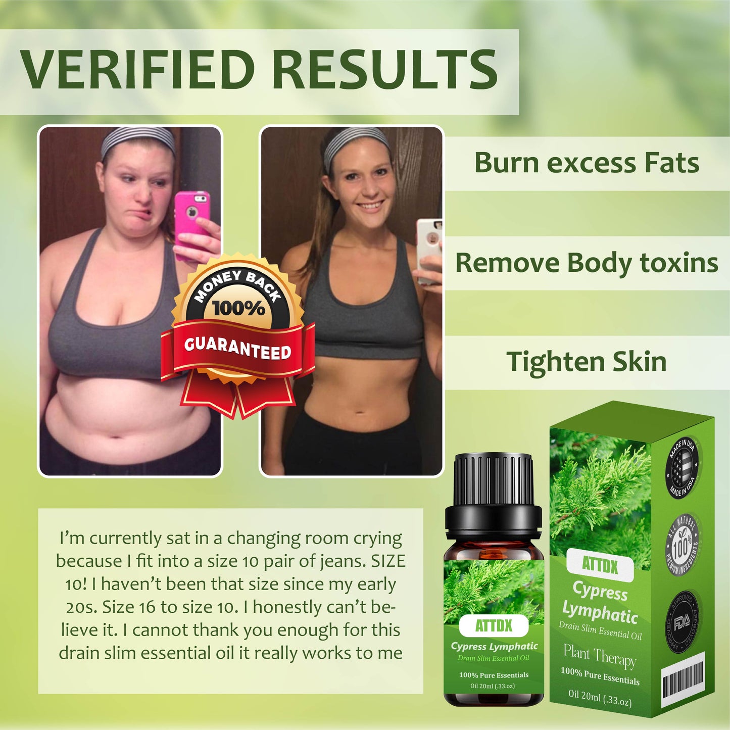 Cypress Lymphatic DrainSlim Essential Oil