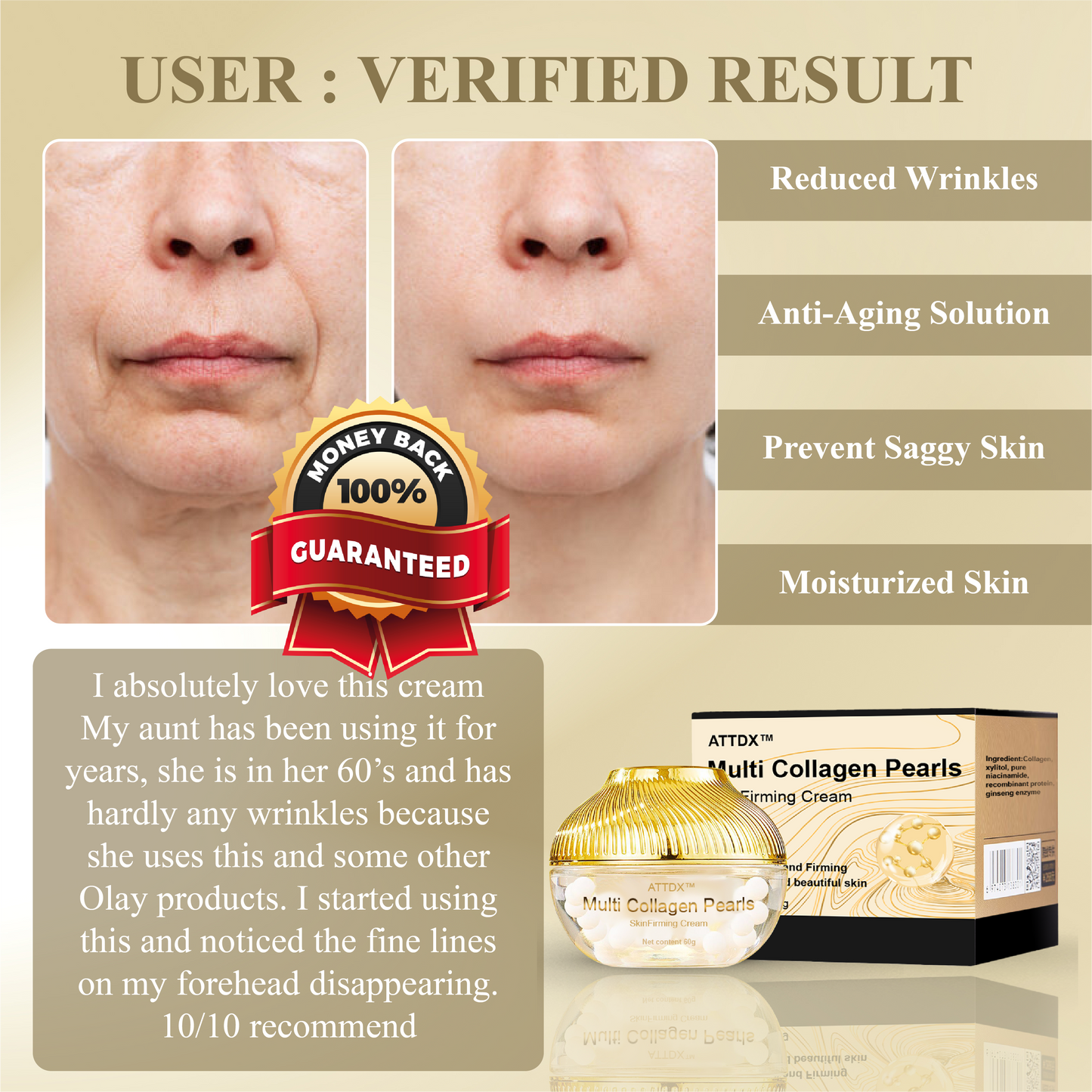 ATTDX™ Multi Collagen Pearls SkinFirming Cream