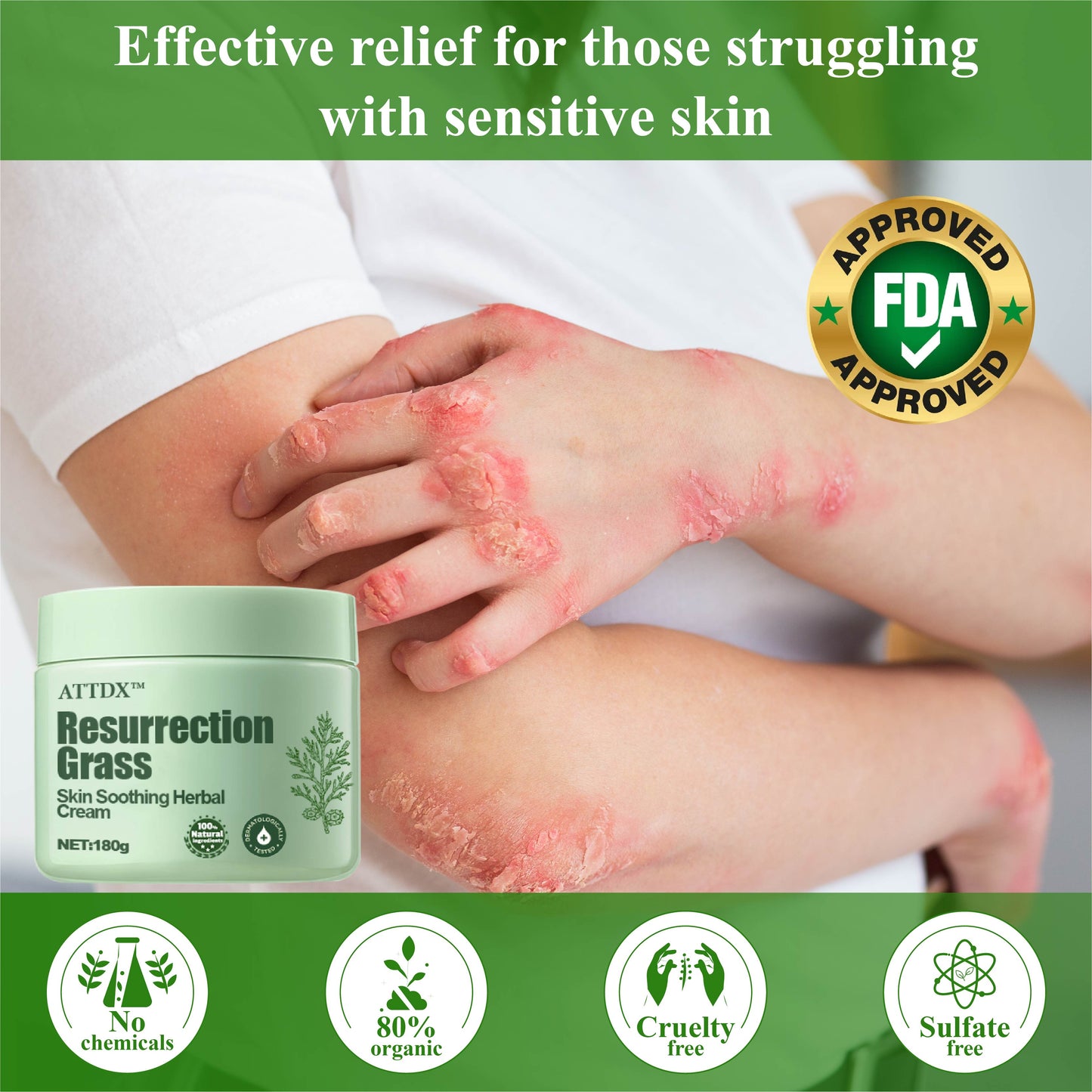 ATTDX™ Resurrection Grass Skin Soothing Herbal Cream