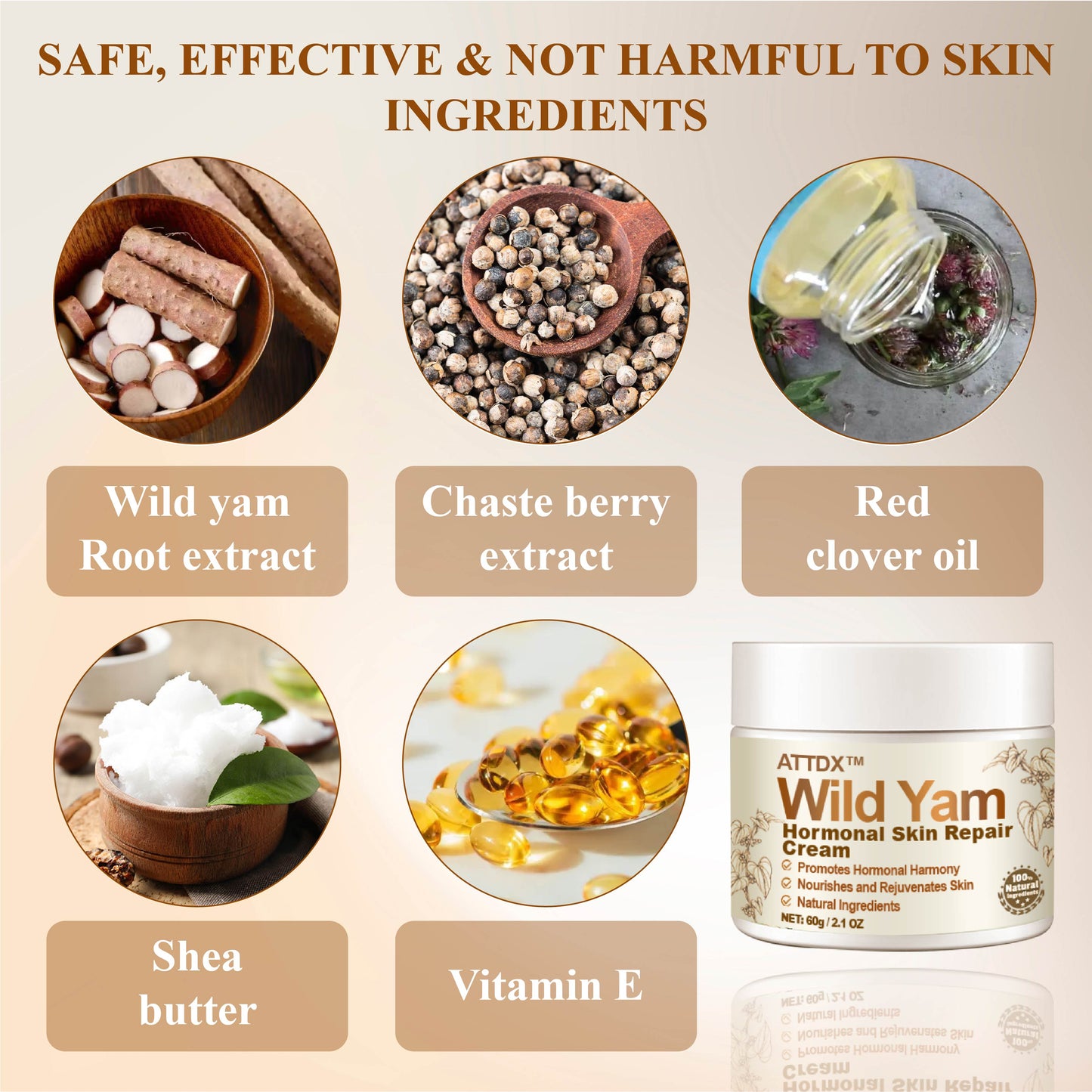 ATTDX™ Wild Yam Hormonal Skin Repair Cream
