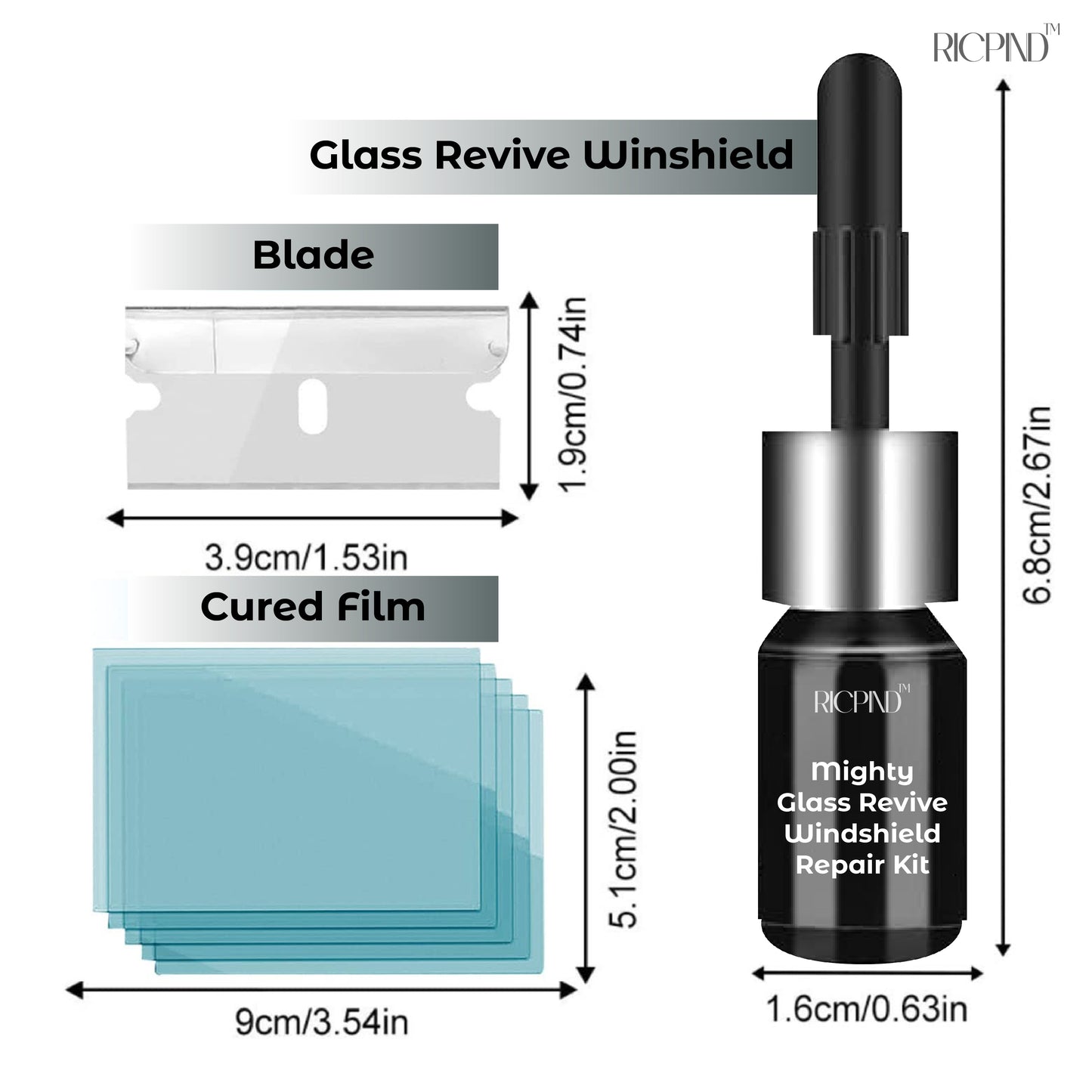 Mighty Glass Revive Windshield Repair Kit