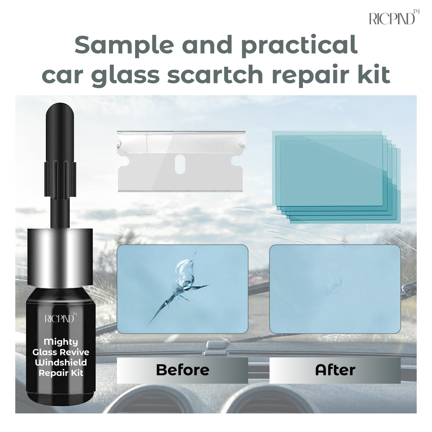 Mighty Glass Revive Windshield Repair Kit