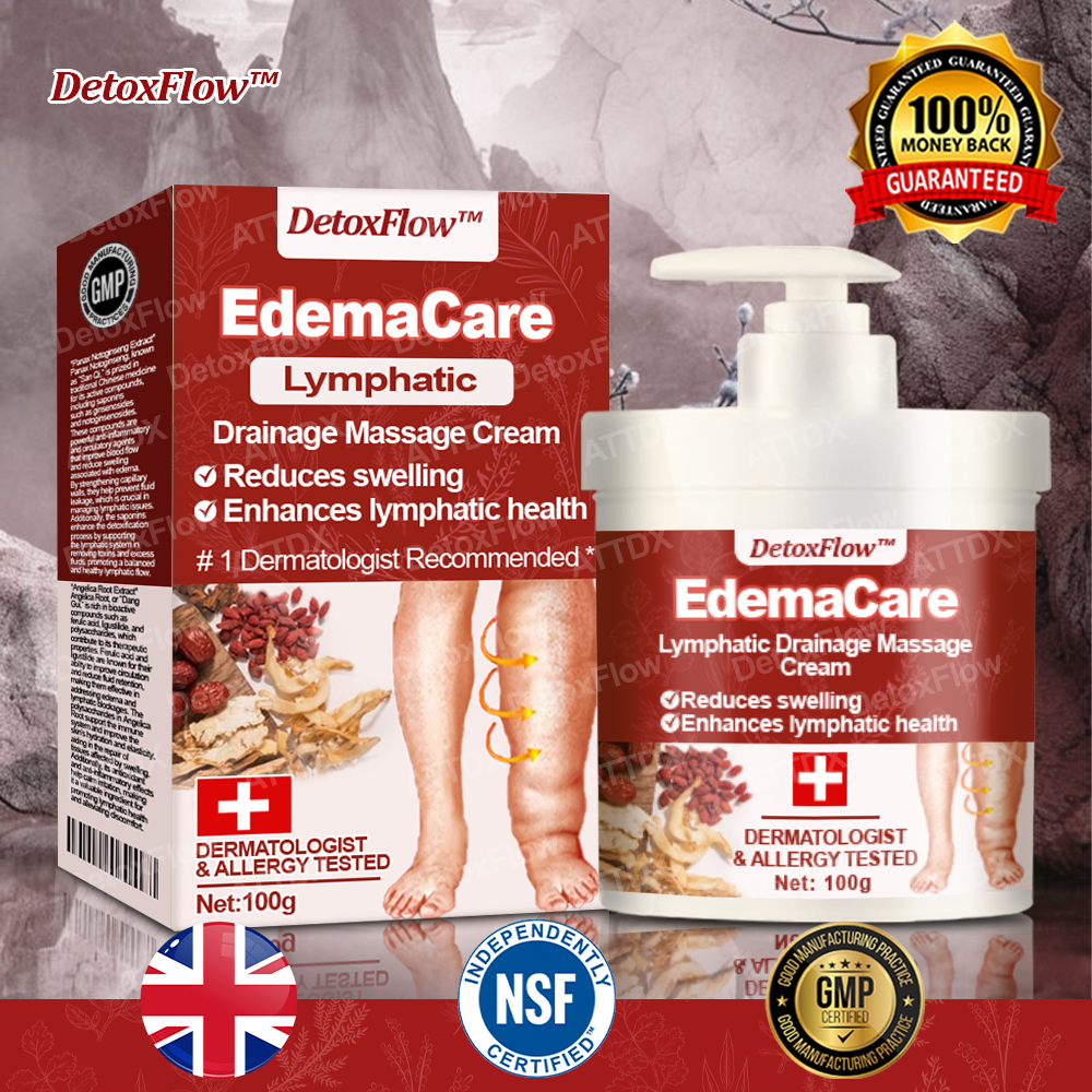 DetoxFlow™ EdemaCare Lymphatic Drainage Massage Cream