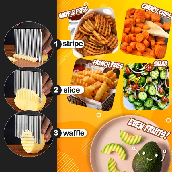 Professional Potato Crinkle Cutter