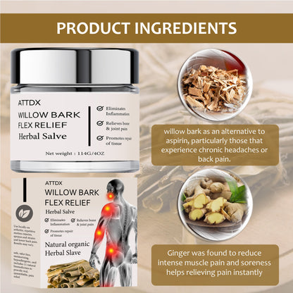 Willow Bark FlexRelief Herbal Salve Y