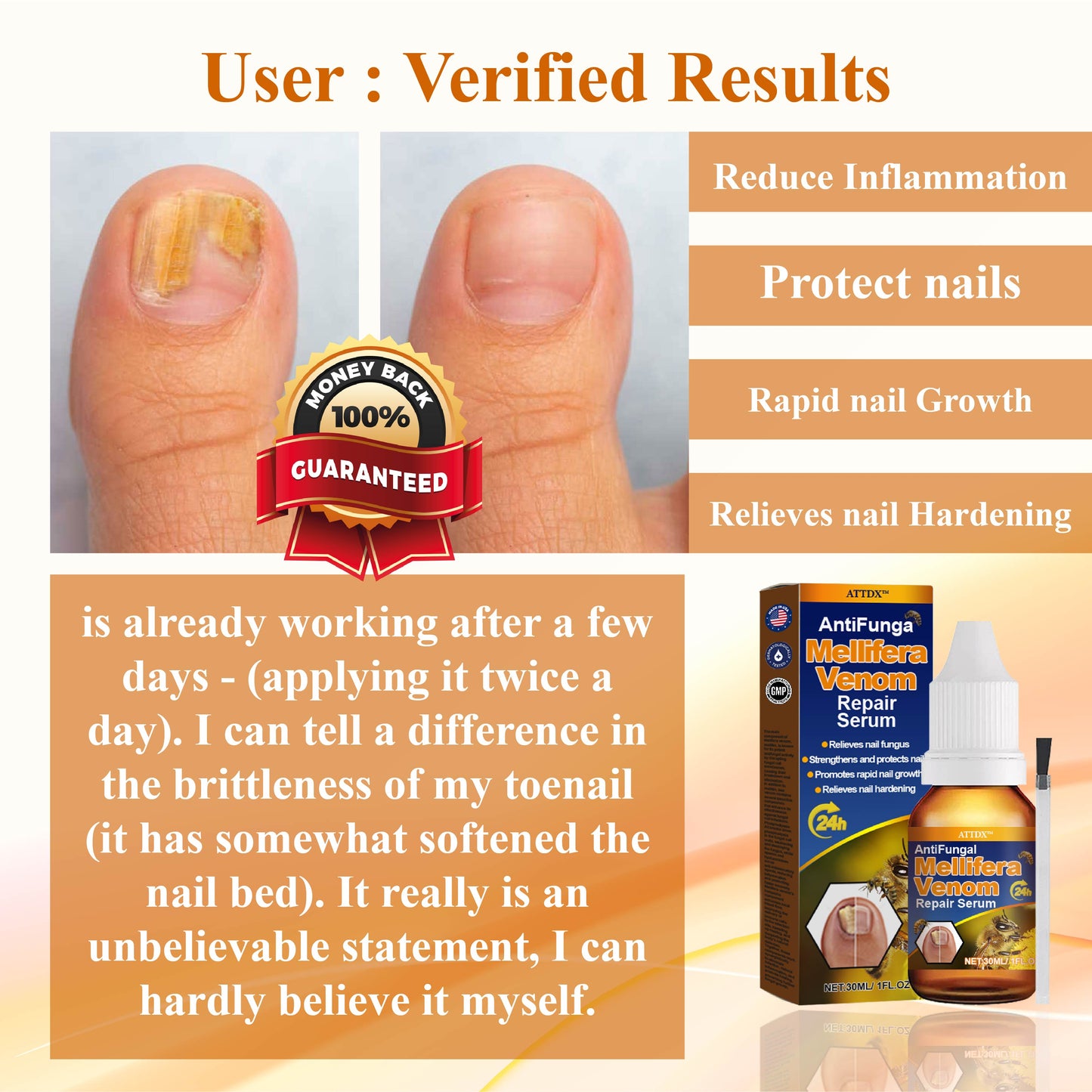 ATTDX™ AntiFungal Mellifera Venom Repair Serum