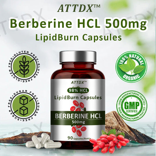 ATTDX™ Berberine HCL 500mg LipidBurn Capsules