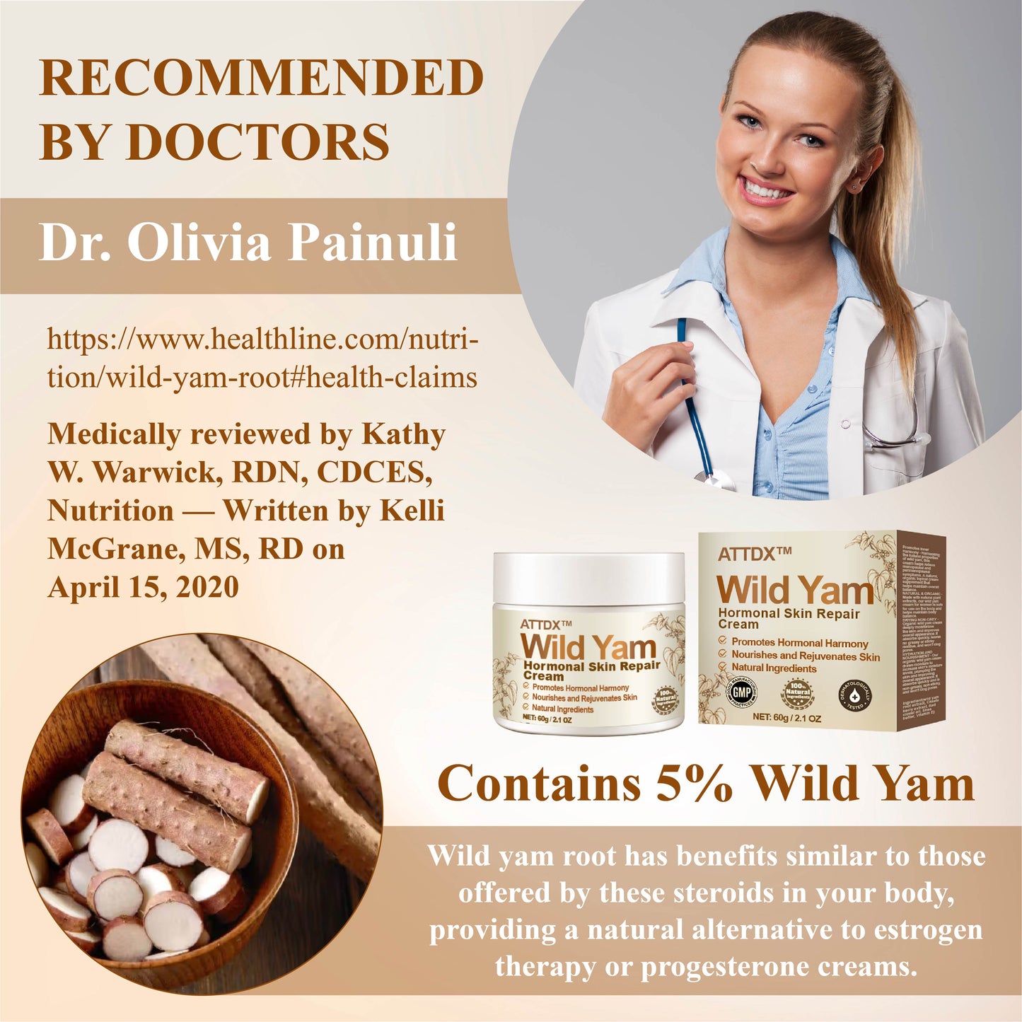 ATTDX™ Wild Yam Hormonal Skin Repair Cream