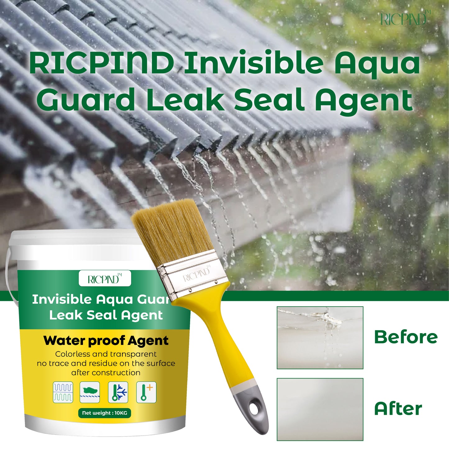 Invisible Aqua Guard Leak Seal Agent